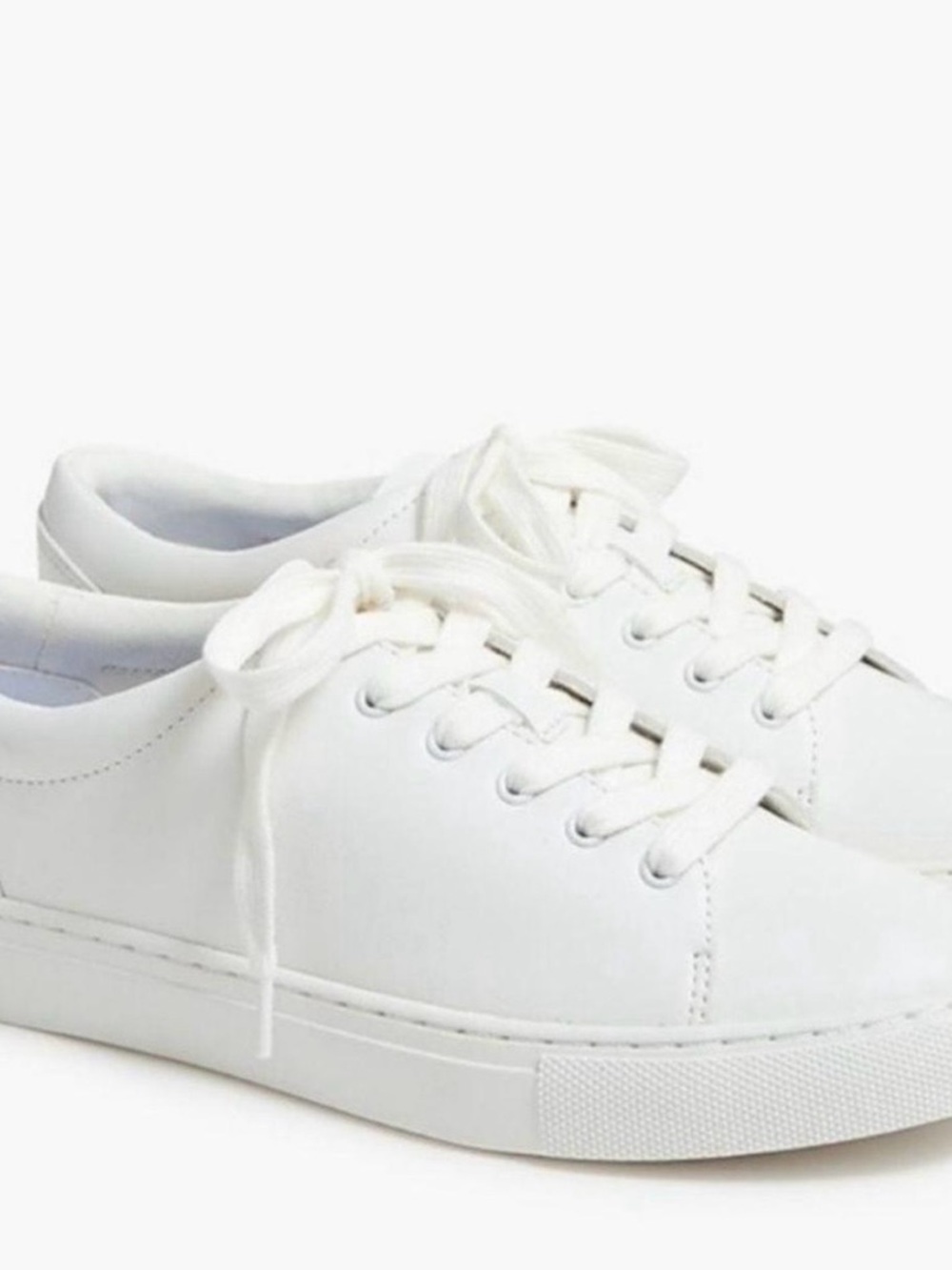 Joie Harvard White Low-Top Lace-Up Sneakers, size 9.5